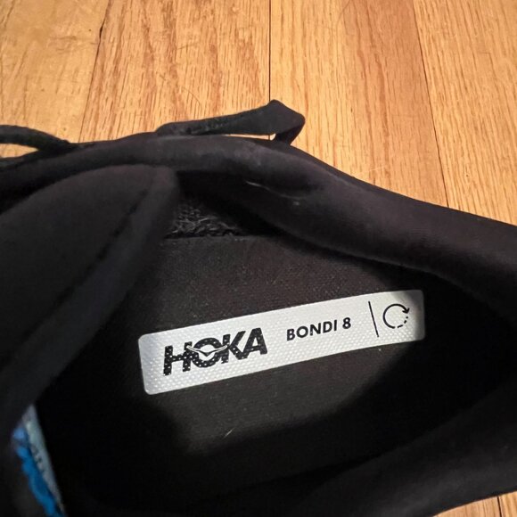 Hoka Bondi 8 Black and White - Picture 6 of 7